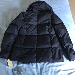 michael kors shawl collar quilted puffer coat